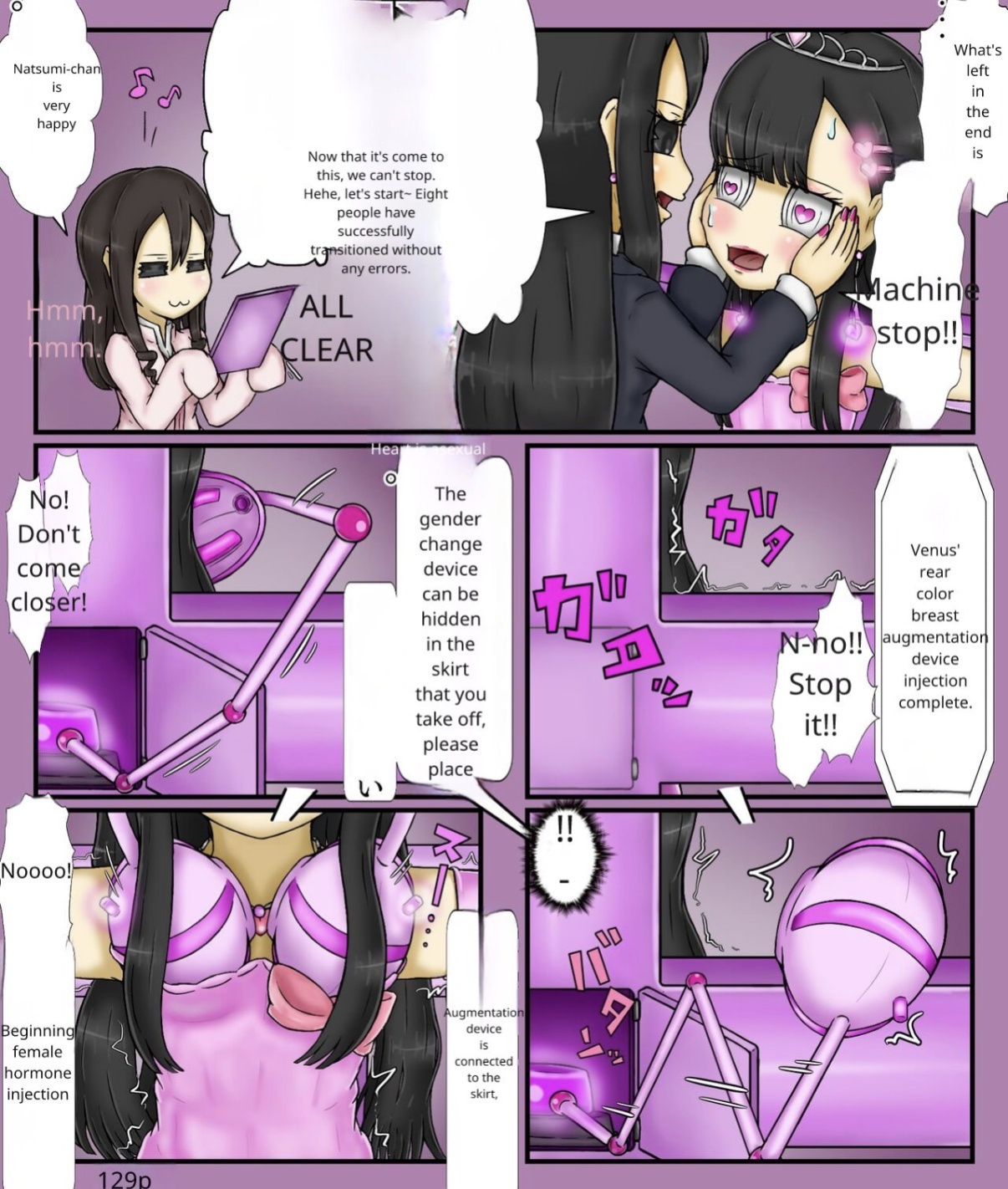 Forced girls transformation