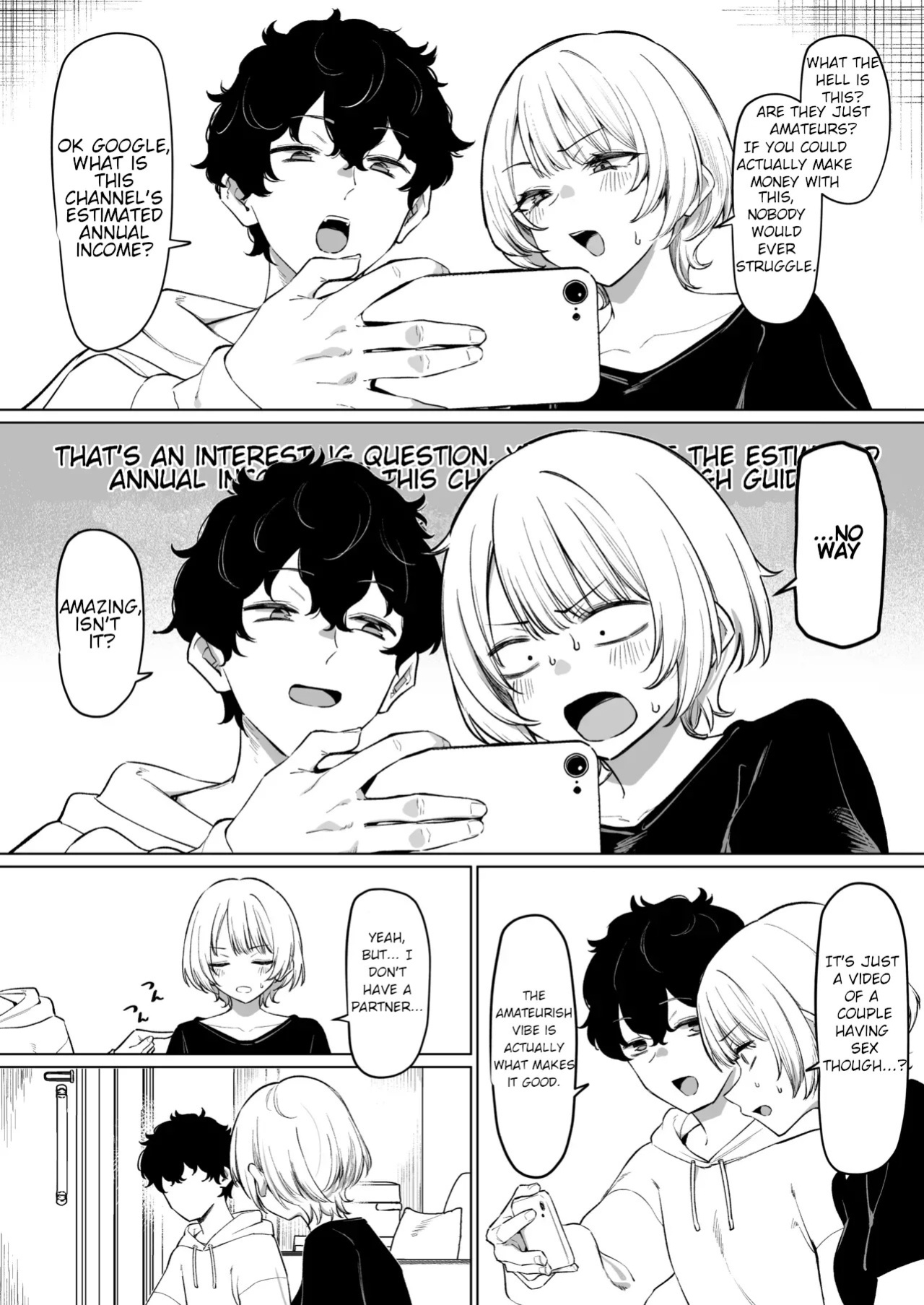 The Story of Earning Money with a Video of Steamy French Kissing with my Senpai
