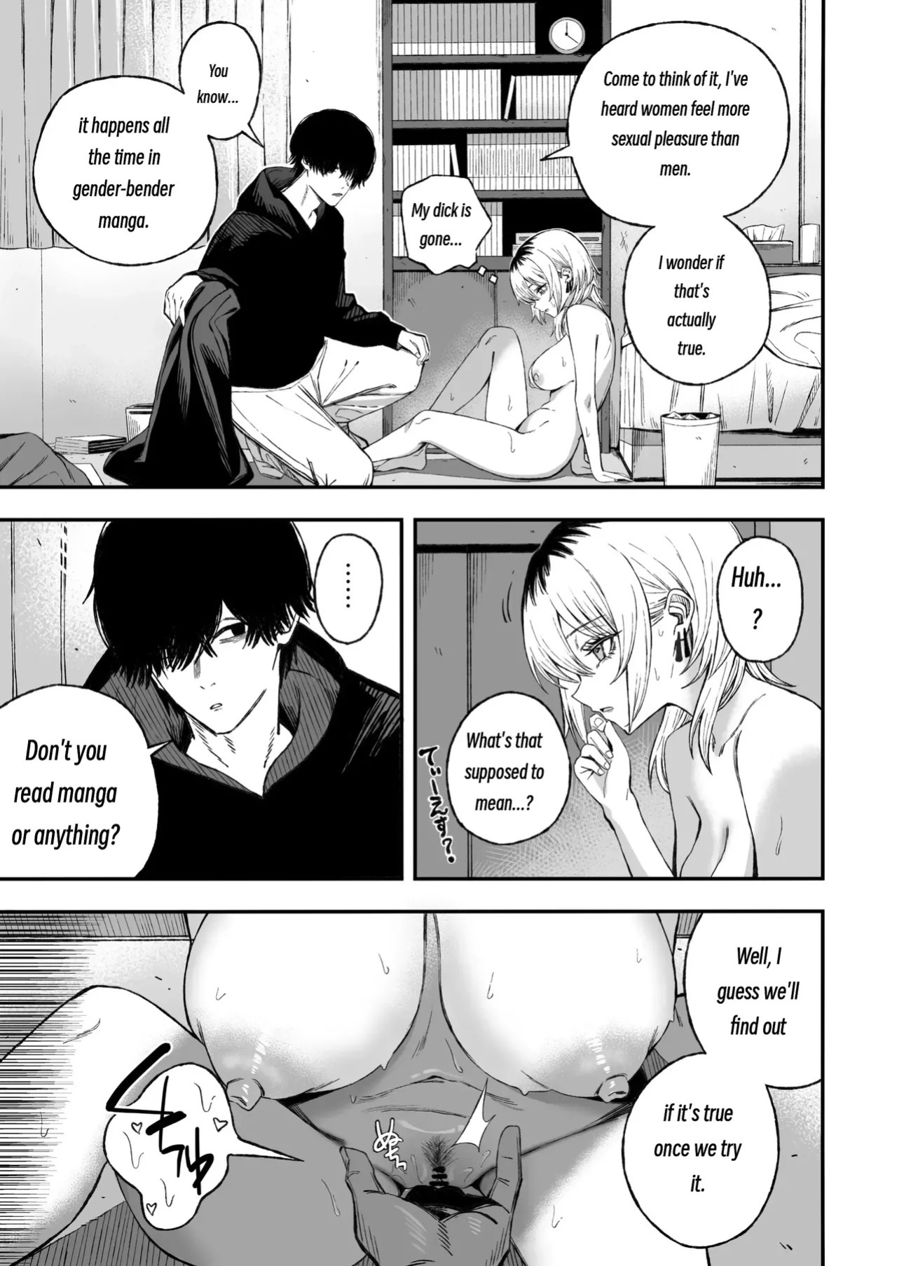[Yofukashi no Heya (Yonayona)] Turning a Cuckolder into a Girl [MTL]