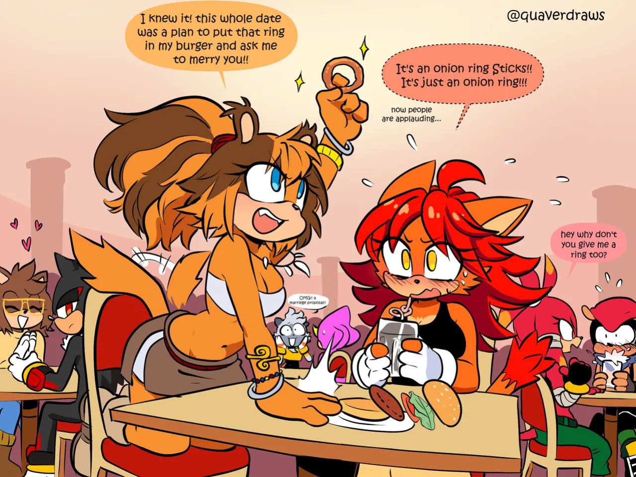 [QuaverDraws (QuaverNSFW)] Luana x Sticks x Barry