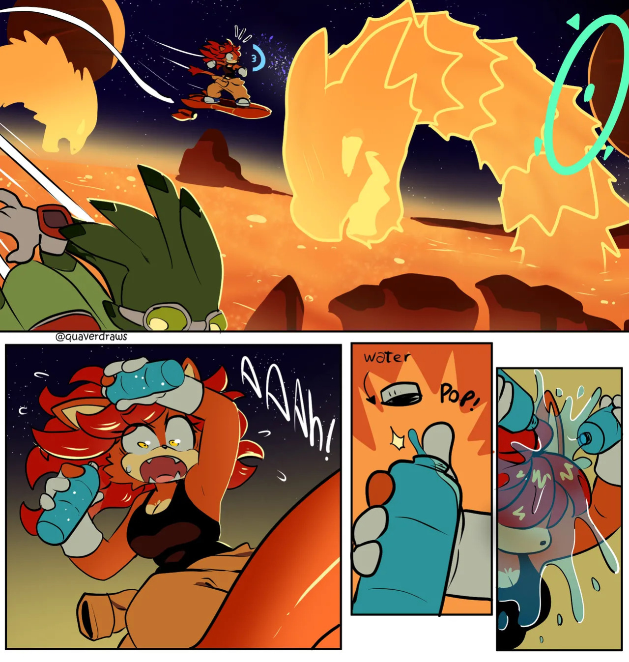 [QuaverDraws (QuaverNSFW)] Luana x Sticks x Barry