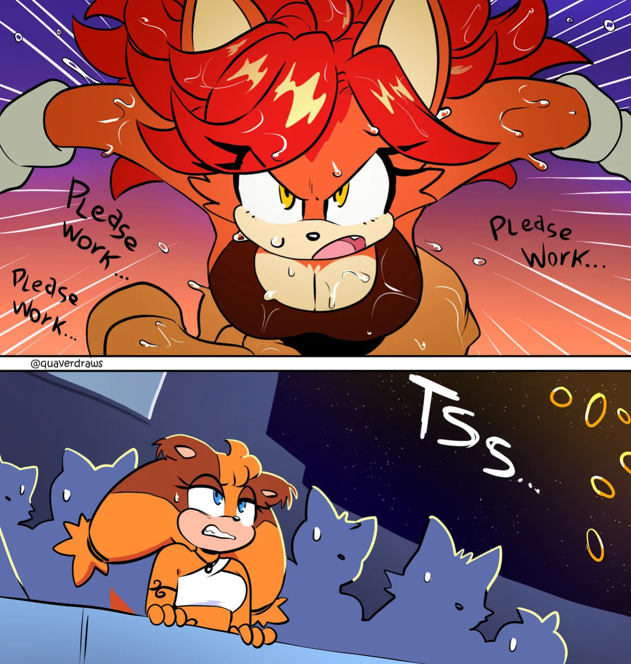 [QuaverDraws (QuaverNSFW)] Luana x Sticks x Barry