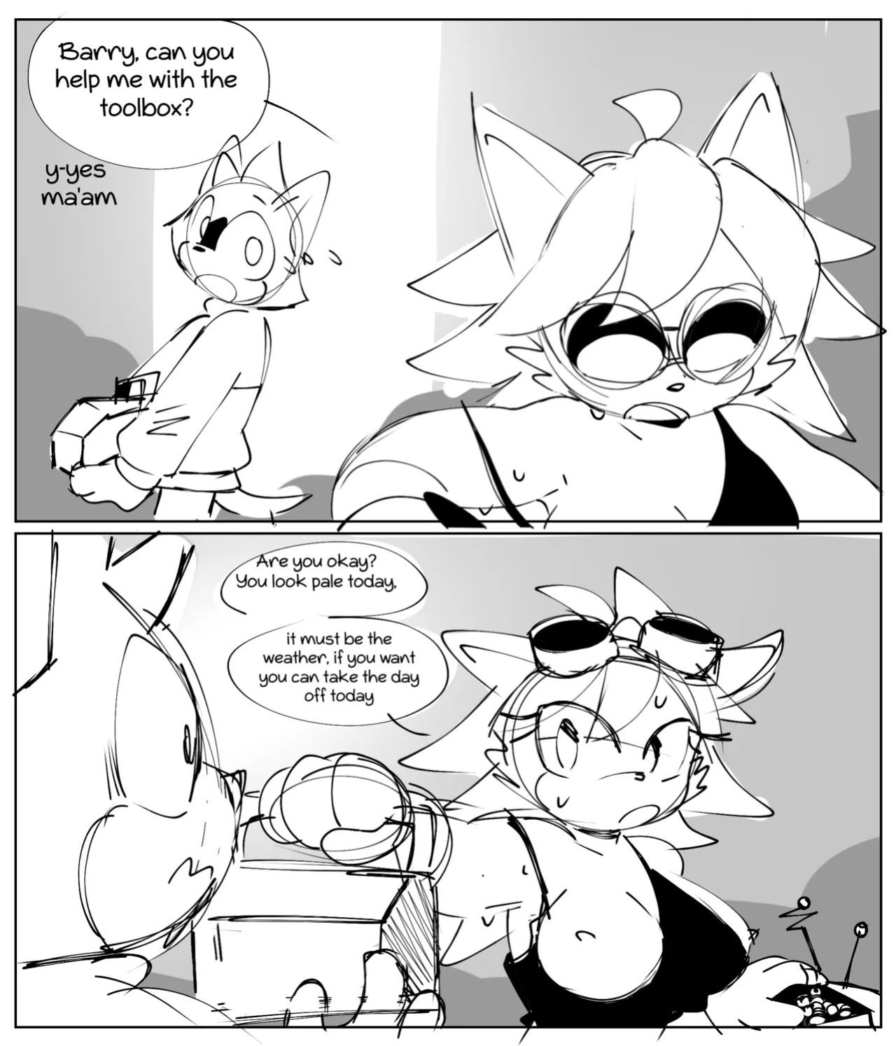 [QuaverDraws (QuaverNSFW)] Luana x Sticks x Barry