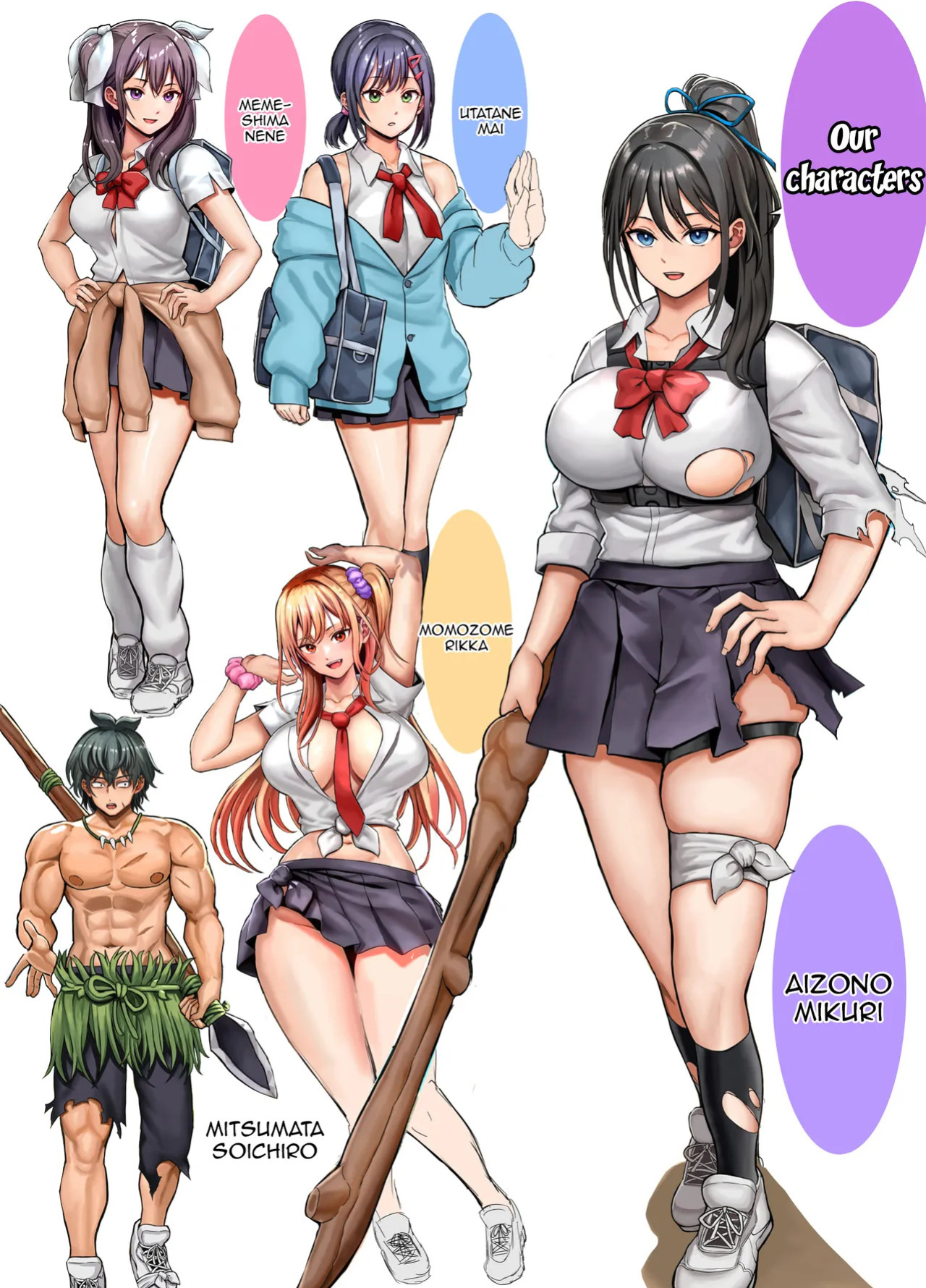 [Hokekiyo Carnival (Houhokekiyo)] Mujintou Sounan Harem 2 Ch.1 / Deserted Island Castaway Harem 2 Ch.1 [English] {Doujins.com}