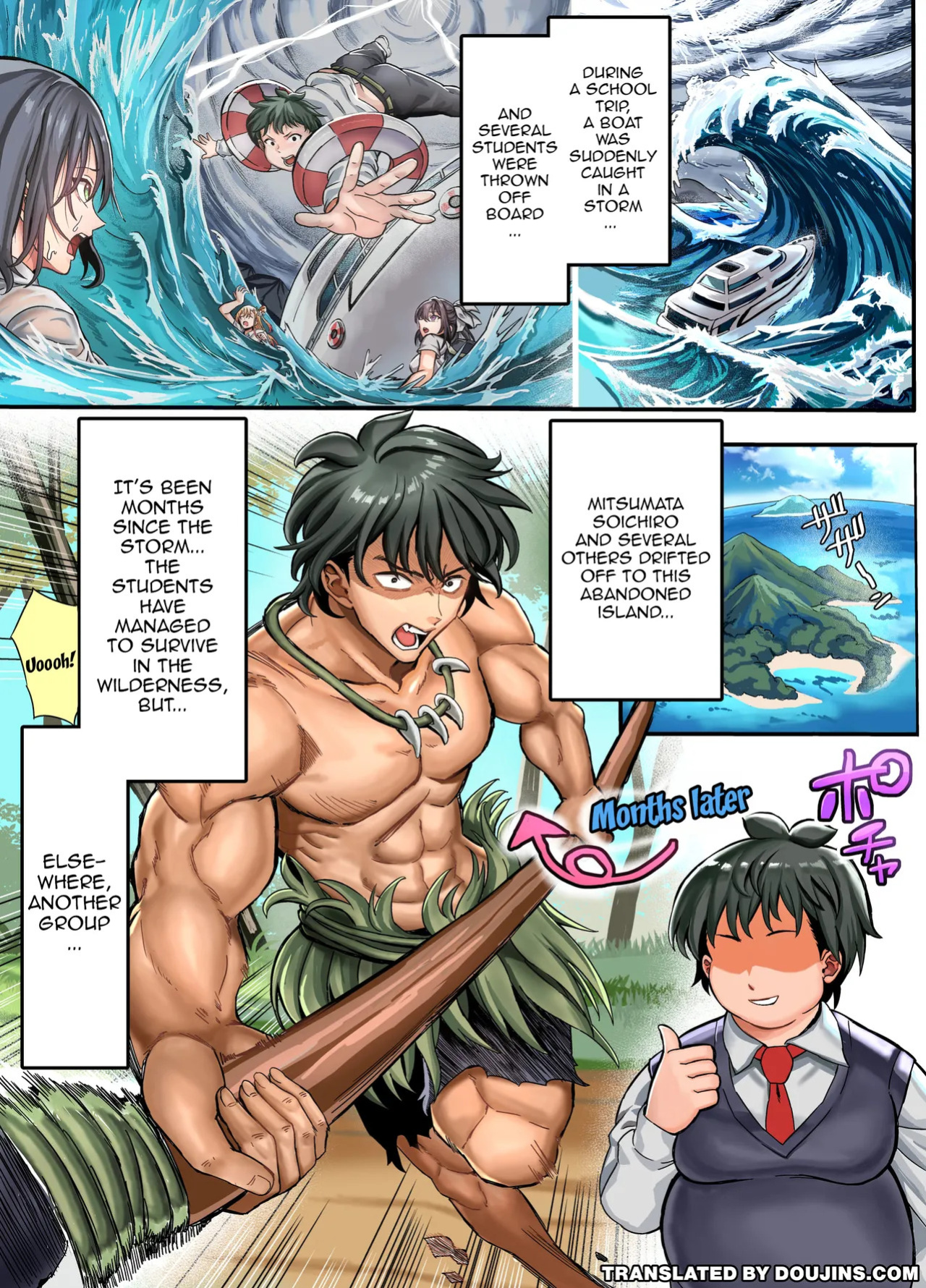 [Hokekiyo Carnival (Houhokekiyo)] Mujintou Sounan Harem 2 Ch.1 / Deserted Island Castaway Harem 2 Ch.1 [English] {Doujins.com}