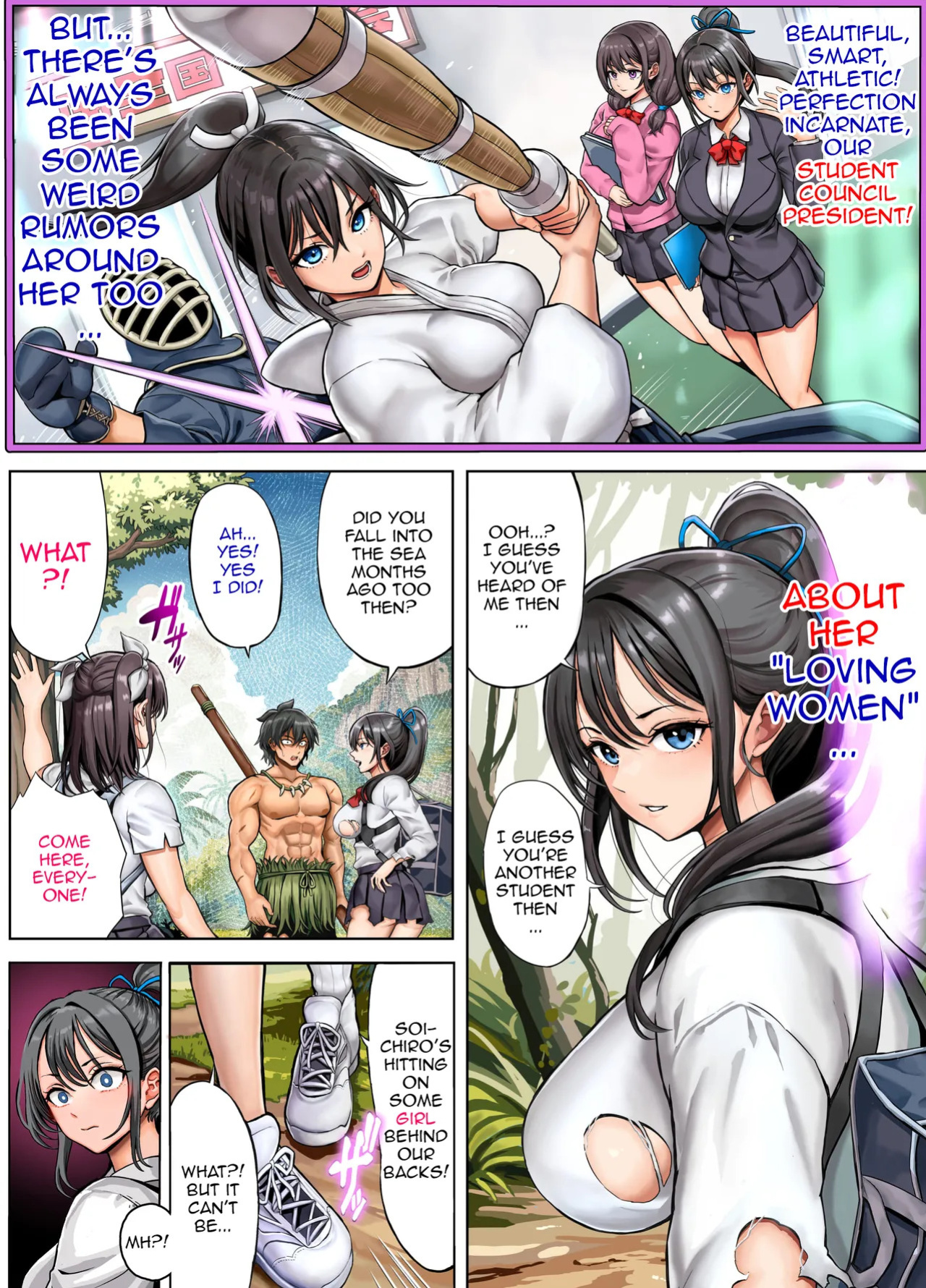 [Hokekiyo Carnival (Houhokekiyo)] Mujintou Sounan Harem 2 Ch.1 / Deserted Island Castaway Harem 2 Ch.1 [English] {Doujins.com}