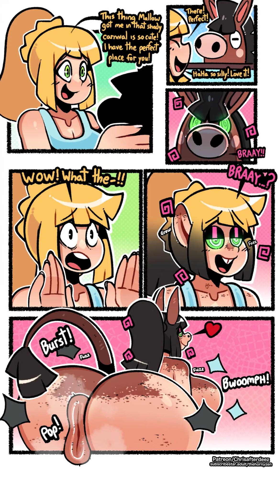 [Thehornyzen] Lillie and the Mudbray Totem Thingie IDK!
