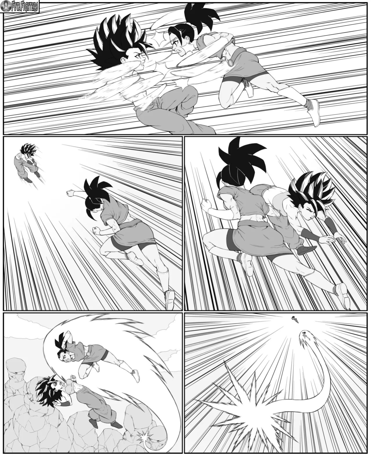 Caulifla vs Kale 118 page update futafighters