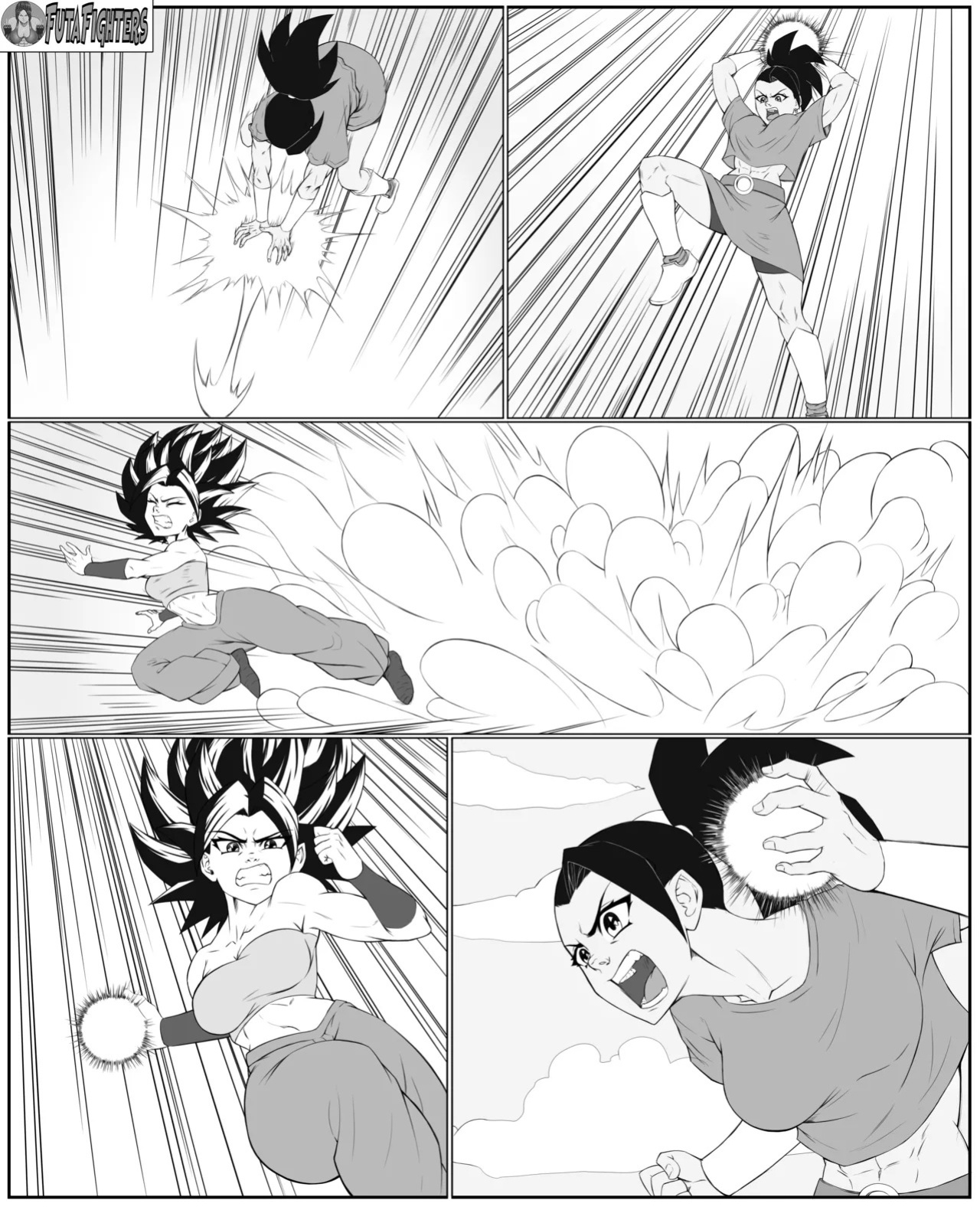 Caulifla vs Kale 118 page update futafighters
