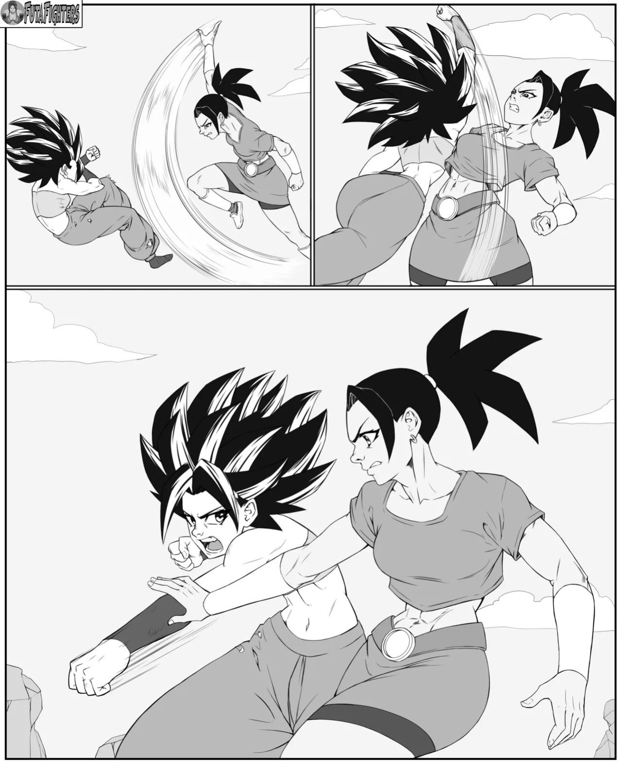 Caulifla vs Kale 118 page update futafighters