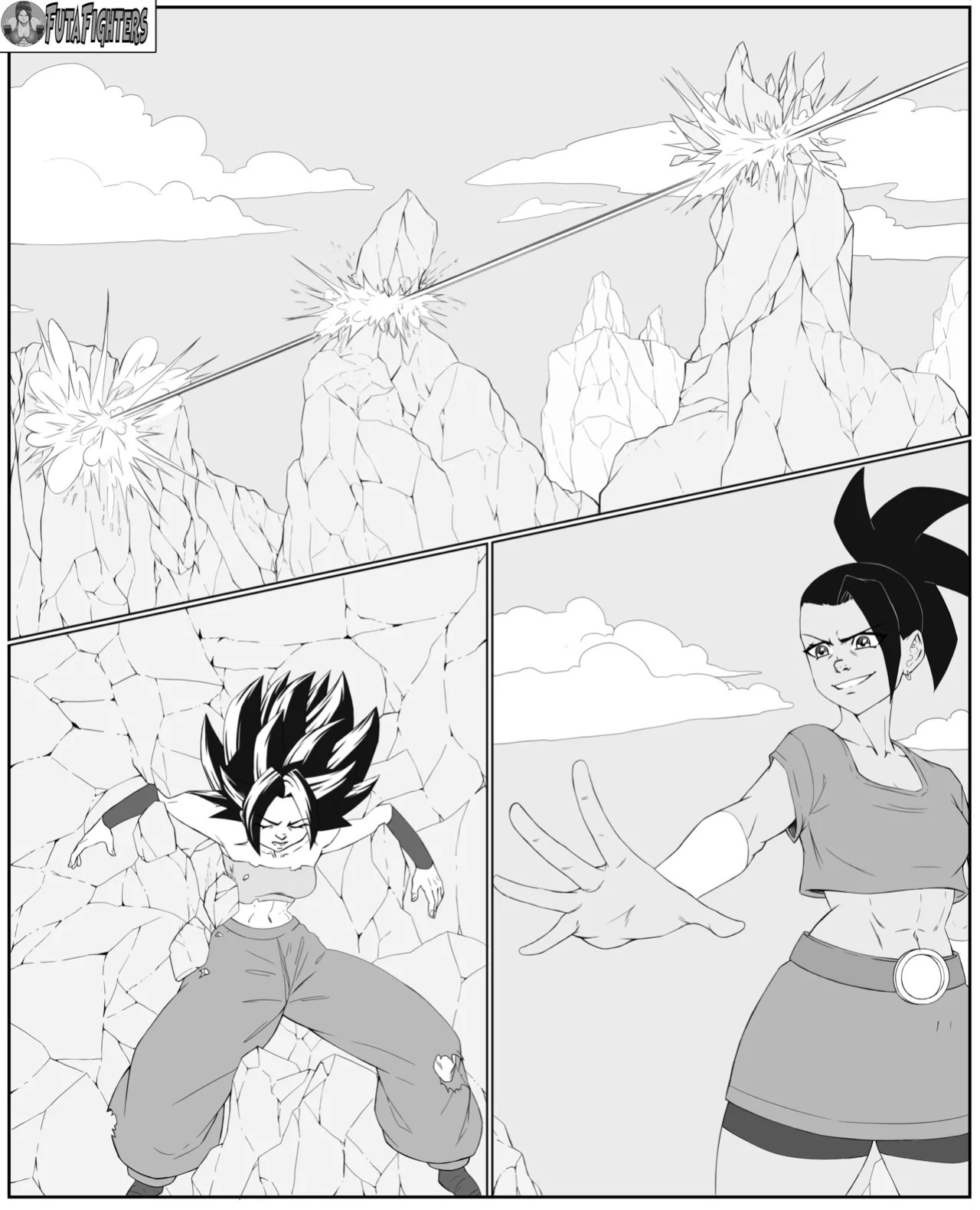 Caulifla vs Kale 118 page update futafighters