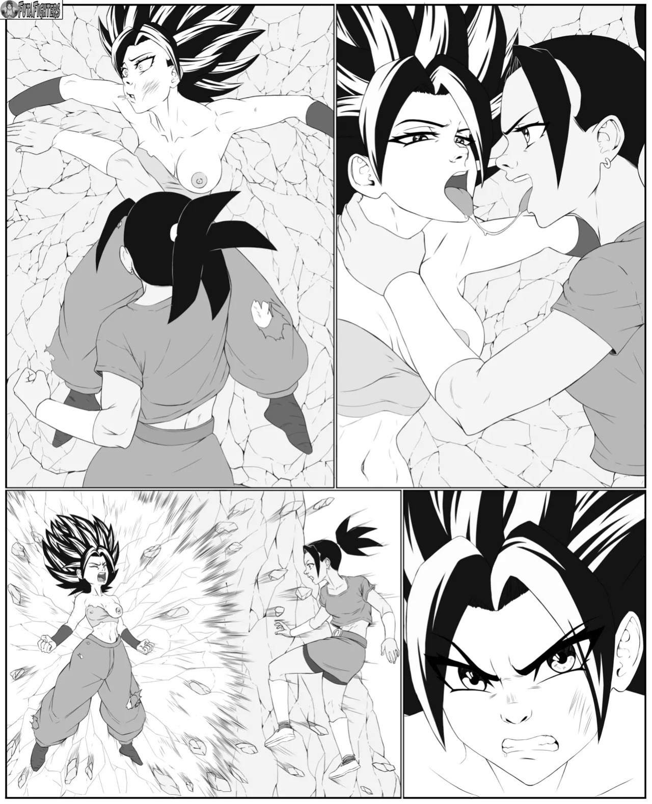 Caulifla vs Kale 118 page update futafighters