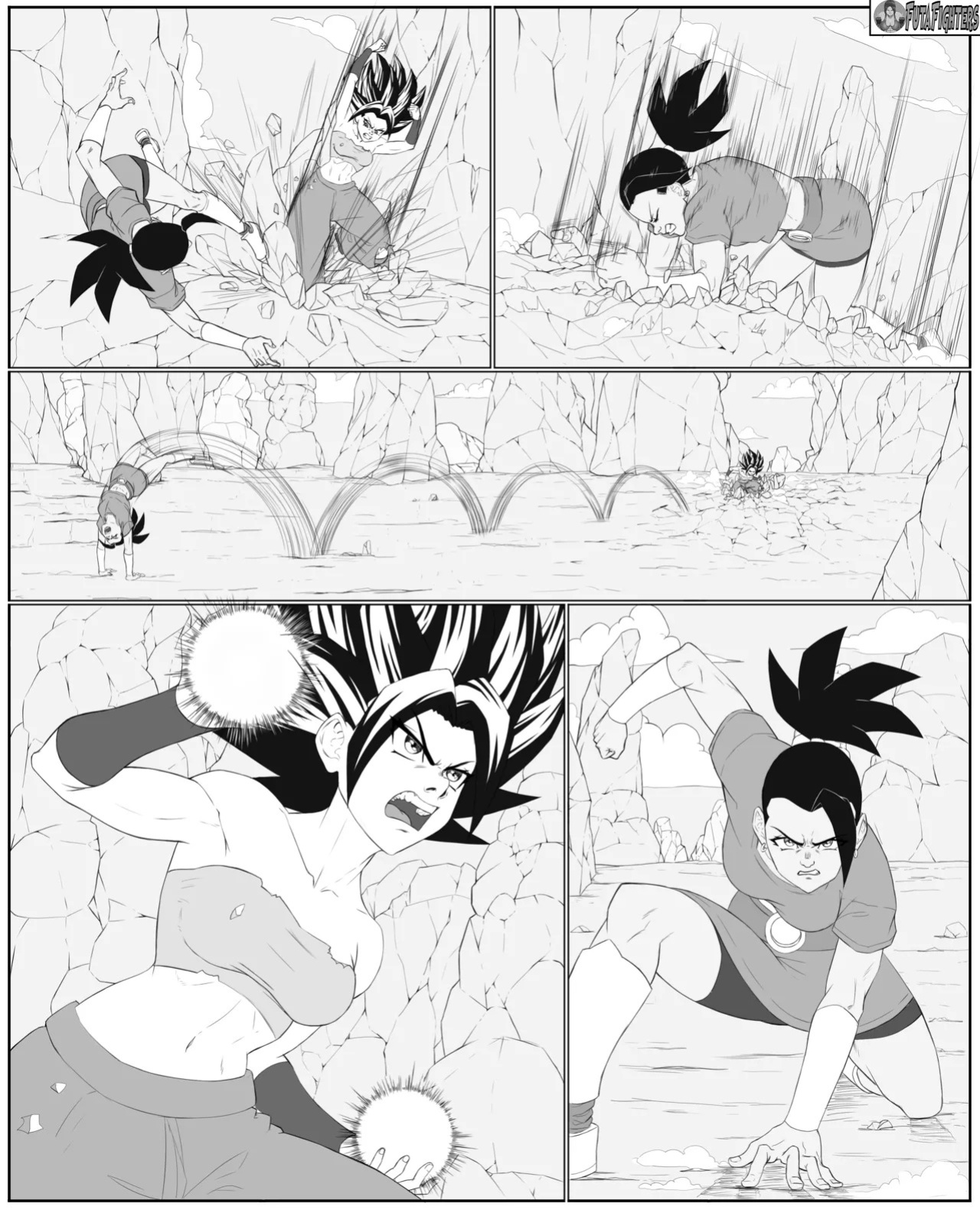 Caulifla vs Kale 118 page update futafighters