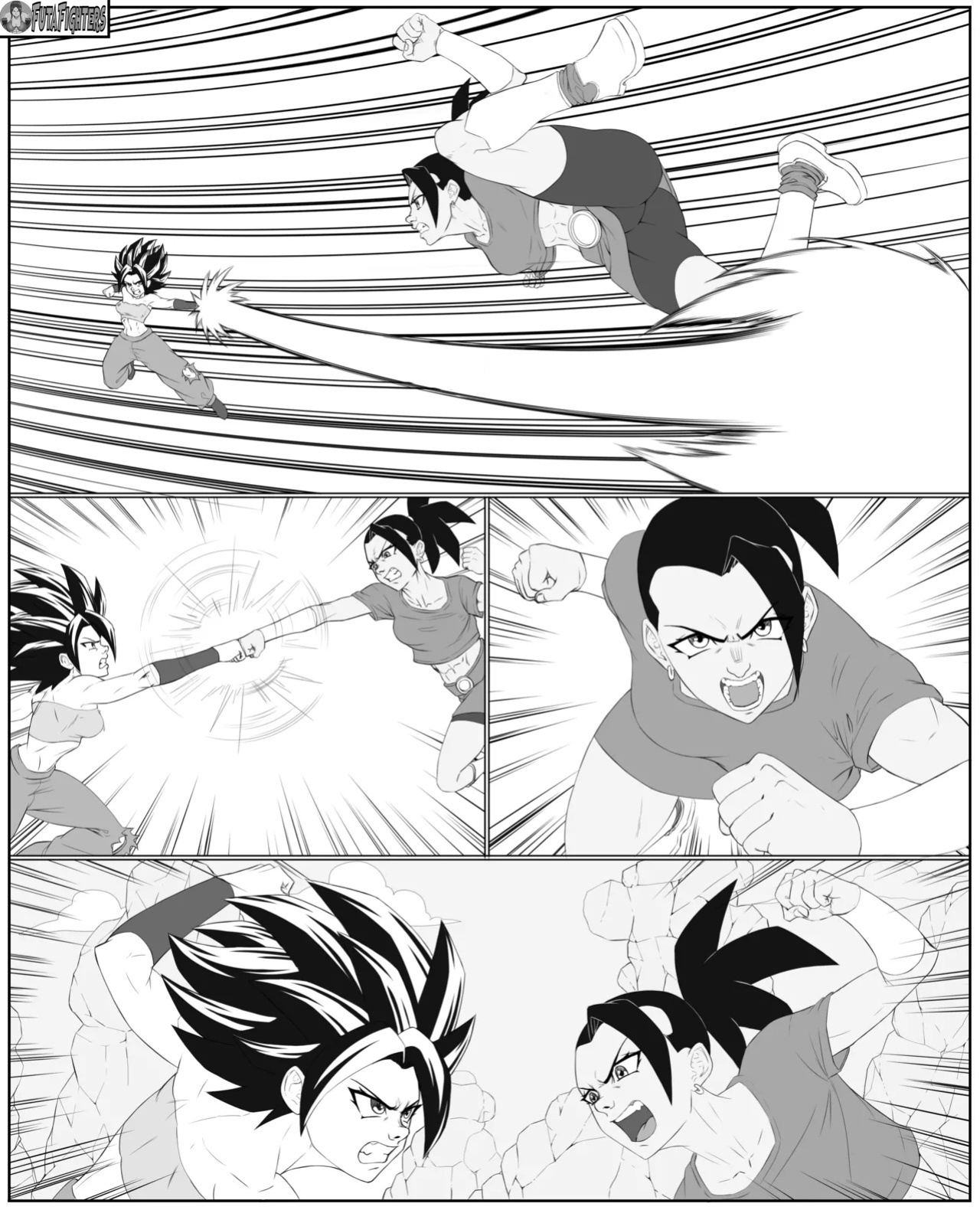 Caulifla vs Kale 118 page update futafighters