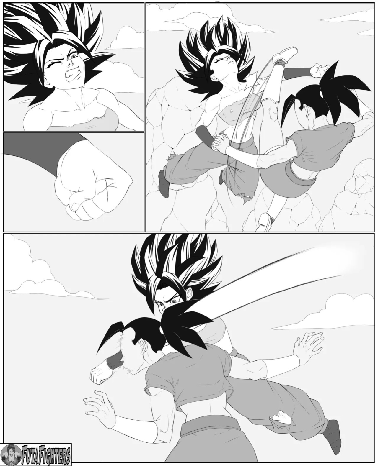 Caulifla vs Kale 118 page update futafighters