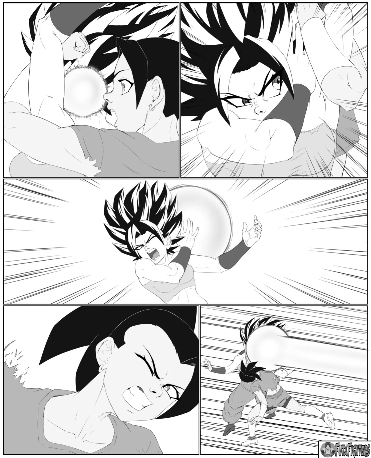 Caulifla vs Kale 118 page update futafighters