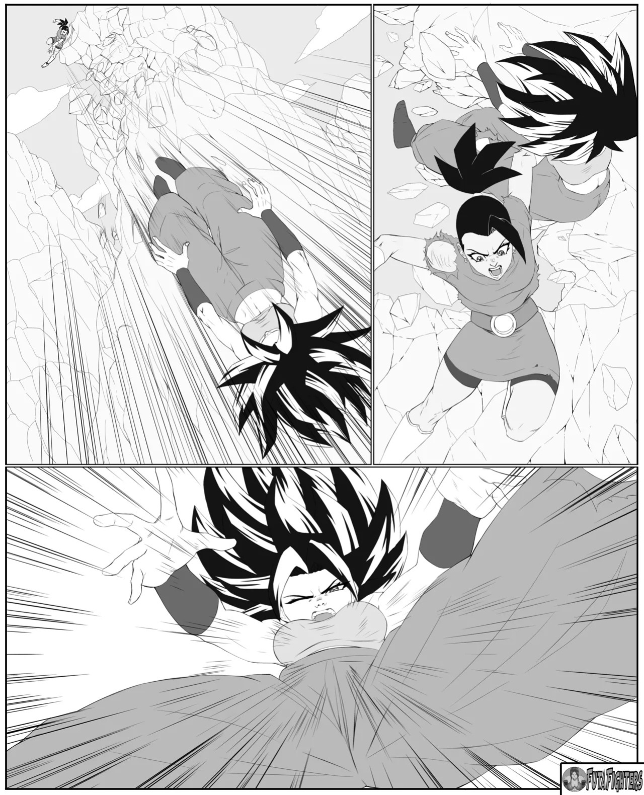 Caulifla vs Kale 118 page update futafighters