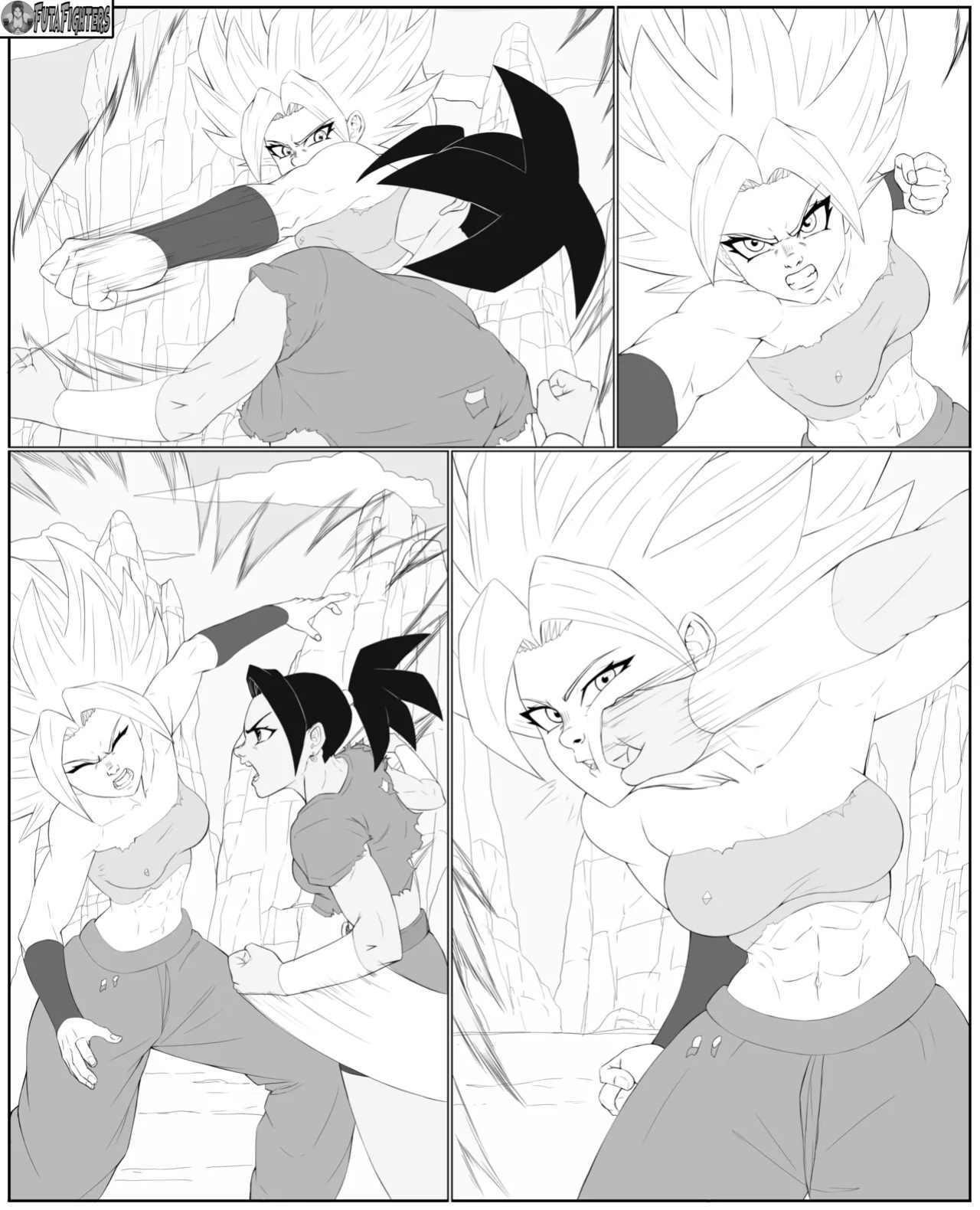 Caulifla vs Kale 118 page update futafighters