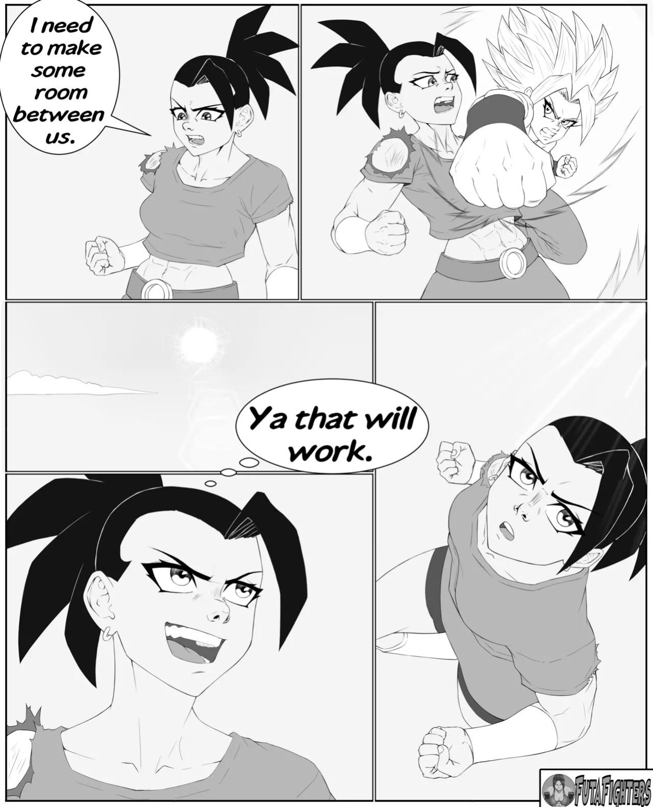 Caulifla vs Kale 118 page update futafighters