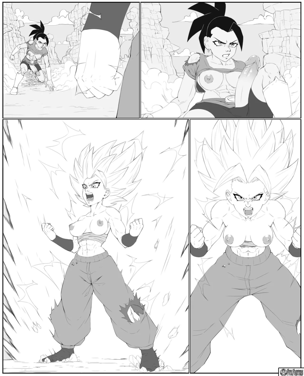 Caulifla vs Kale 118 page update futafighters