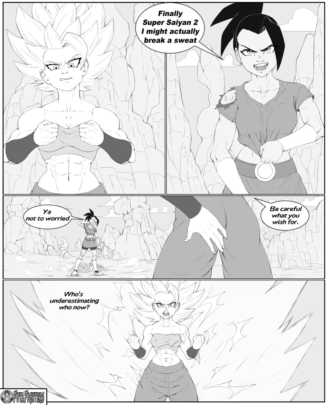 Caulifla vs Kale 118 page update futafighters