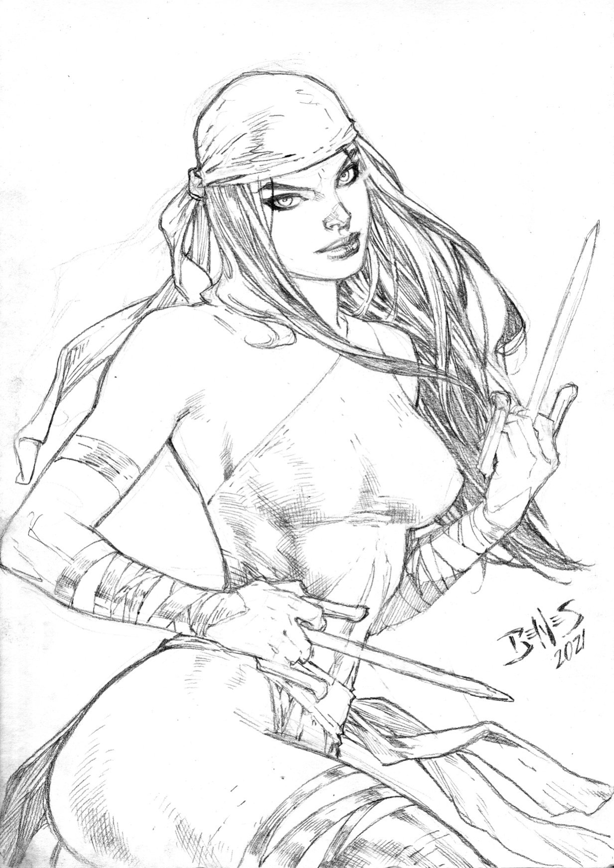 Ed Benes Original Art