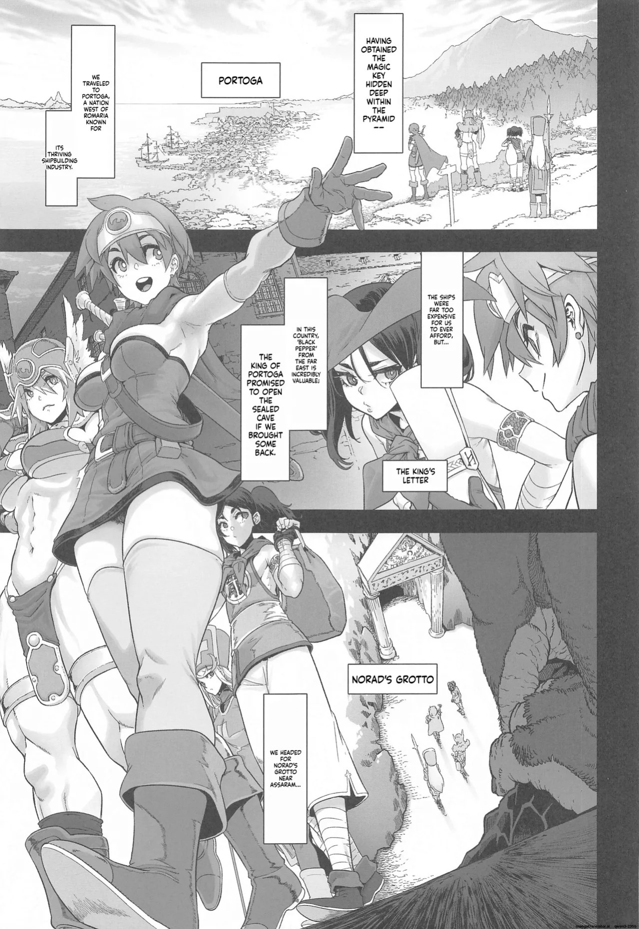 [DA HOOTCH (ShindoL)] Onna Yuusha no Tabi 6 Yoru no Machi no Onna Boukensha (Dragon Quest III) [English AI Translate]