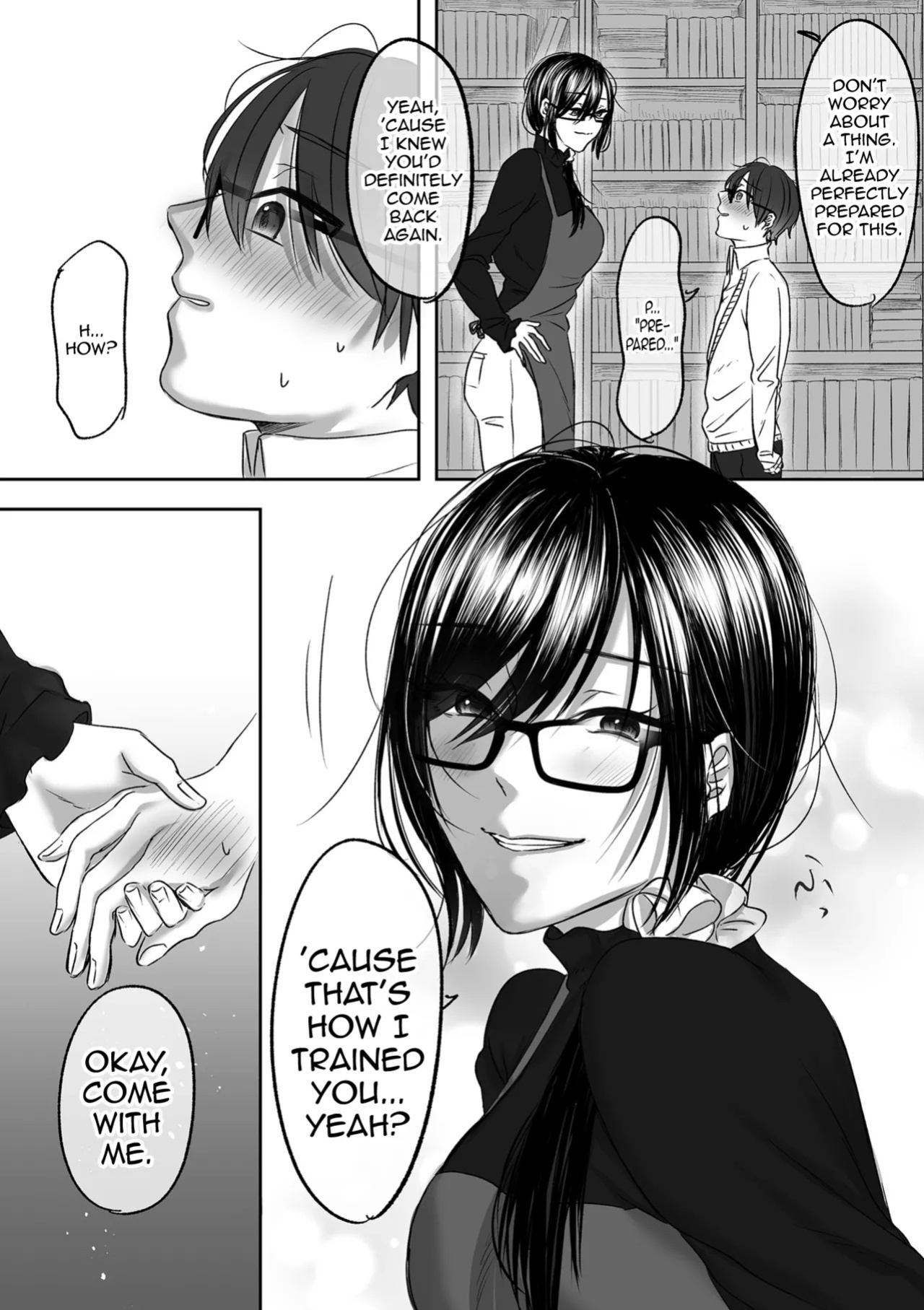 [Hirariha] Koshoten no Onee-san ni Maso nano o Minukarete Choukyou sareru Hanashi Kouhen (COMIC Kuriberon DUMA Vol. 78) [English] [mysterymeat3]