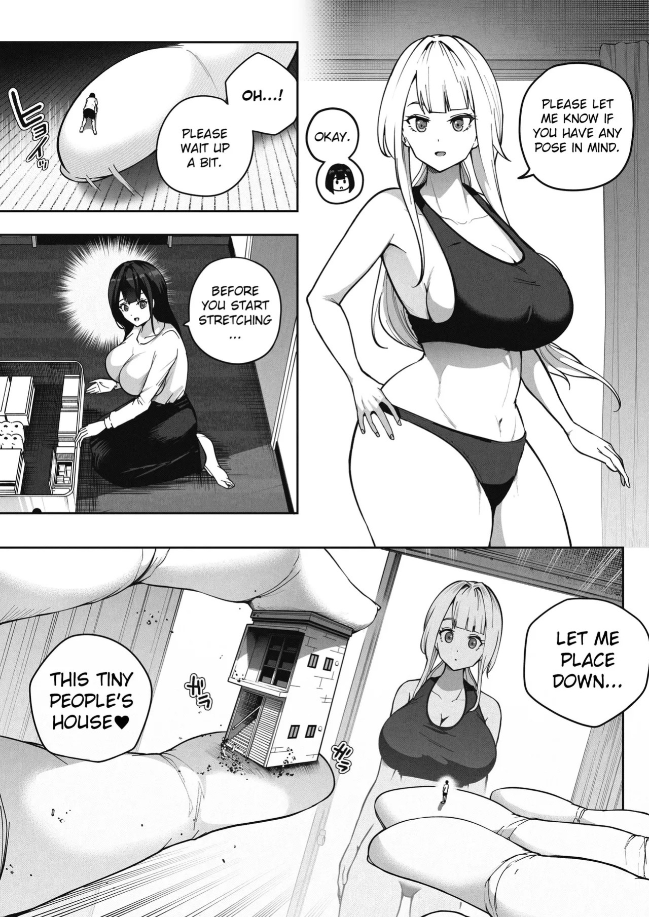 [Soryuu] Kyodai Musume no Ie ni Koyou Sareta Kekka 3 | Hired by a Giant Girl 3 [English]