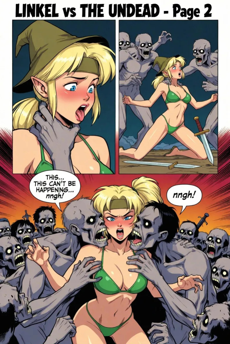 Linkel vs undead [AI Generated]