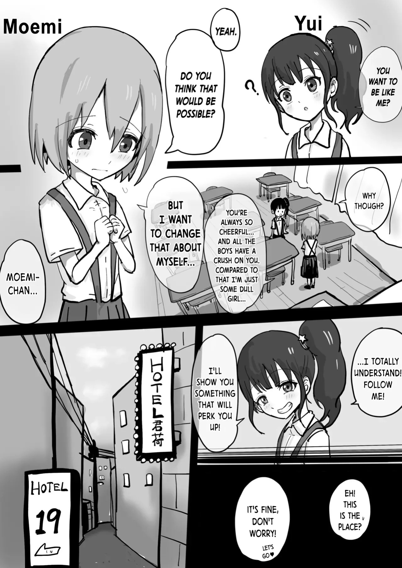 [Urushi Uroro] Downcast Moemi Wants a Makeover | Nekura na Moemi wa Akanuketai [English]