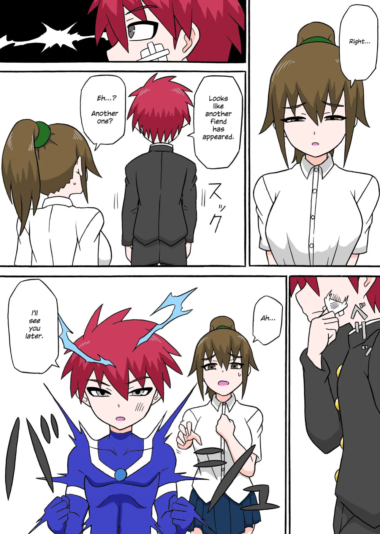 [Saga no Tame no Saga (Ratoo)] Dosukebe Kaijin ~ Gyaku Netorare-hen~ | Lewd Fiend ~ Reverse NTR Edition~ [English] [Colored]