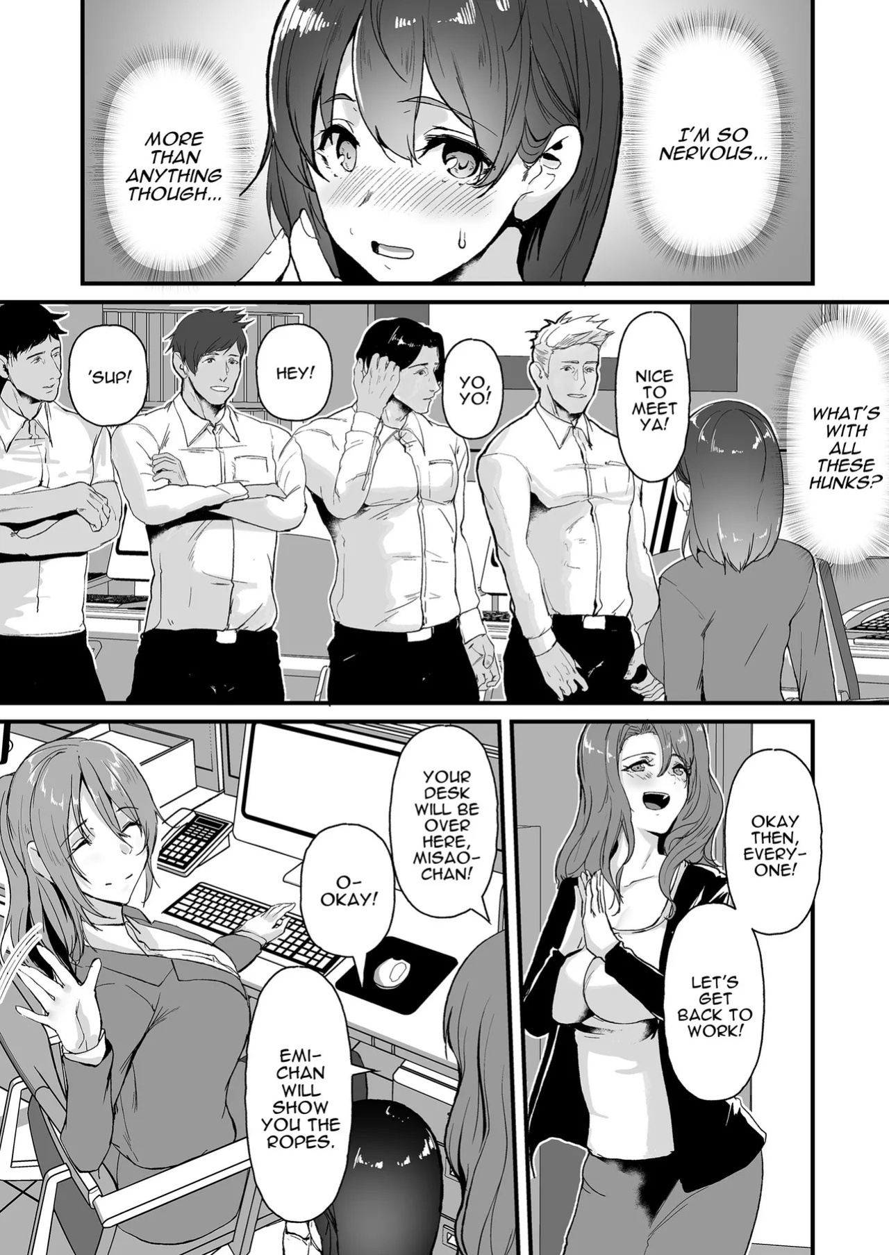 [Jall Boint (nohito)] Yariman Shika Inai Kaisha ni Nyuusha shita Shinsotsu-chan ga!! | What Became of the New Recruit who Joined a Company Full of Sluts!! [English] [Darg777 Translations]