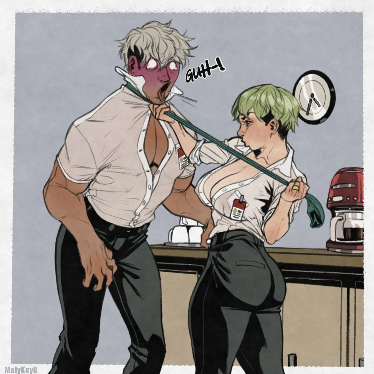 [MelyKeyB] Midori Ringo x Mako Sensuikan (for @C00MBRAIN)