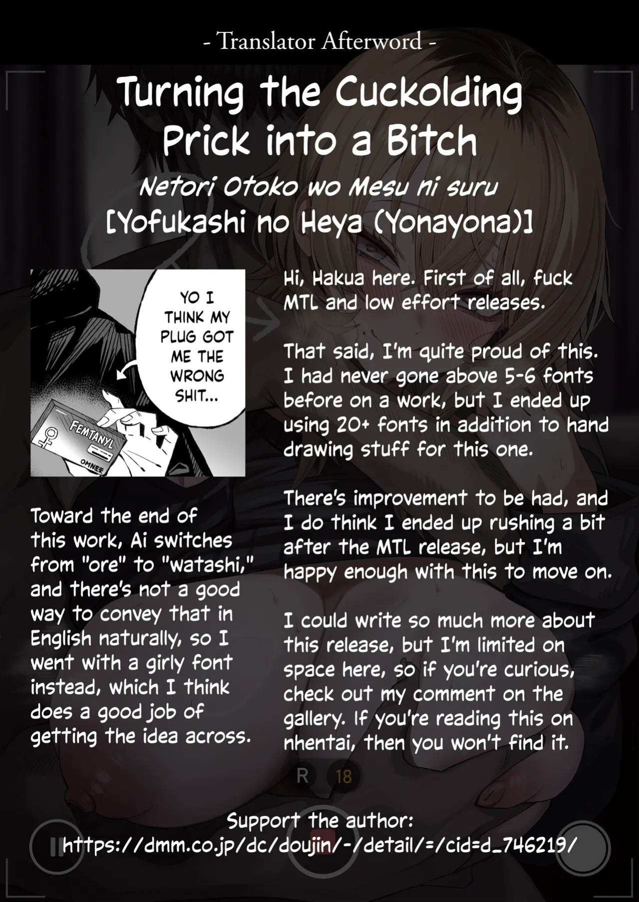 [Yofukashi no Heya (Yonayona)] Netori Otoko o Mesu ni suru | Turning the Cuckolding Prick into a Bitch [English] [Hakua] [Digital]