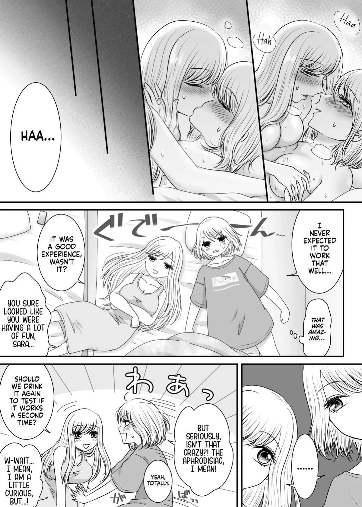 [Old Rose (Yukari Mion)] Tomodachi to Tameshi ni Biyaku o Nonde Mita Hanashi | The Time I Tried Drinking an Aphrodisiac With My Friend [English] [Castle TL]
