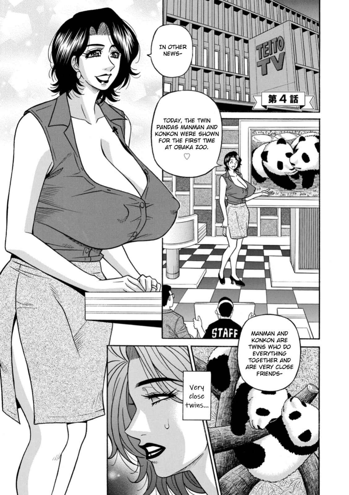 [Ozaki Akira] Miboujin Ana Ruriko no Hinichijuu - The Extraordinary Life of Widow Announcer Ruriko Ch. 1-4 [English]