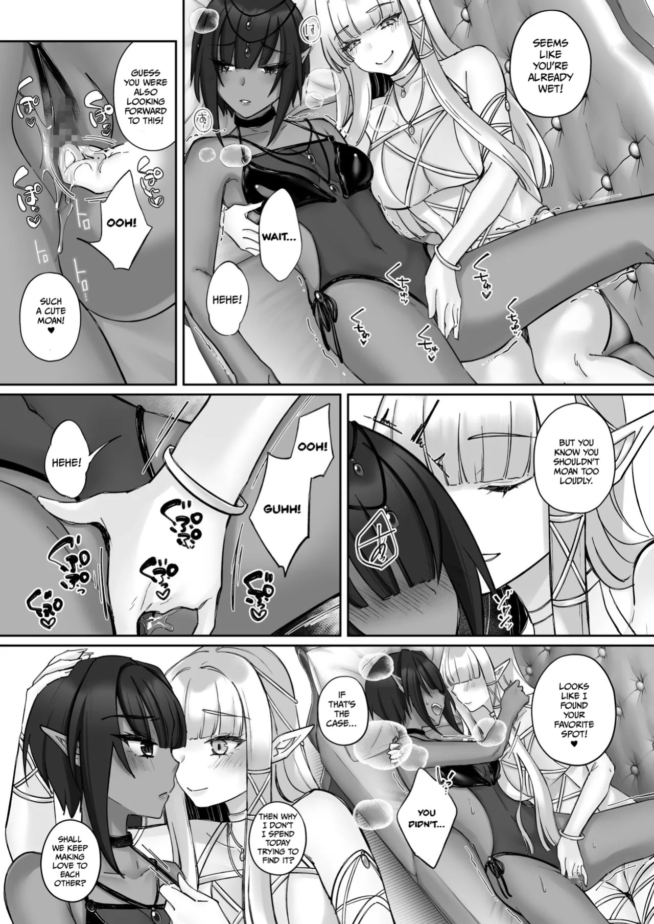 [Seika Kairaku Shoten (Chocomint)] Elf Kanraku ~Elf ni Ecchi na Inmon o Tsukete Les Ochi Saseru~ [Digital] [English]