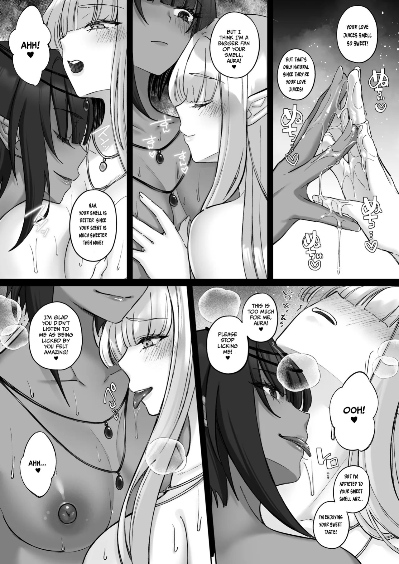 [Seika Kairaku Shoten (Chocomint)] Elf Kanraku ~Elf ni Ecchi na Inmon o Tsukete Les Ochi Saseru~ [Digital] [English]