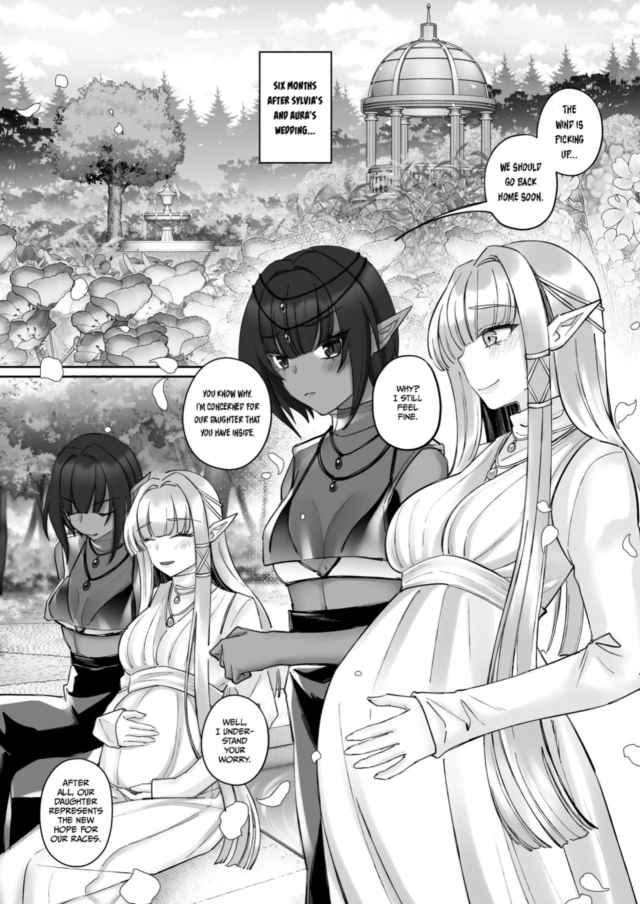 [Seika Kairaku Shoten (Chocomint)] Elf Kanraku ~Elf ni Ecchi na Inmon o Tsukete Les Ochi Saseru~ [Digital] [English]