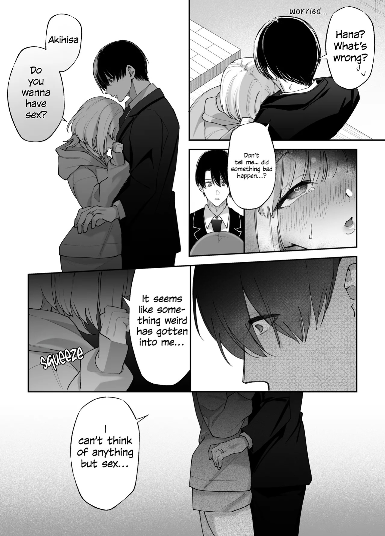 If you're scared of sex, I'll impregnate you while you're sleeping.