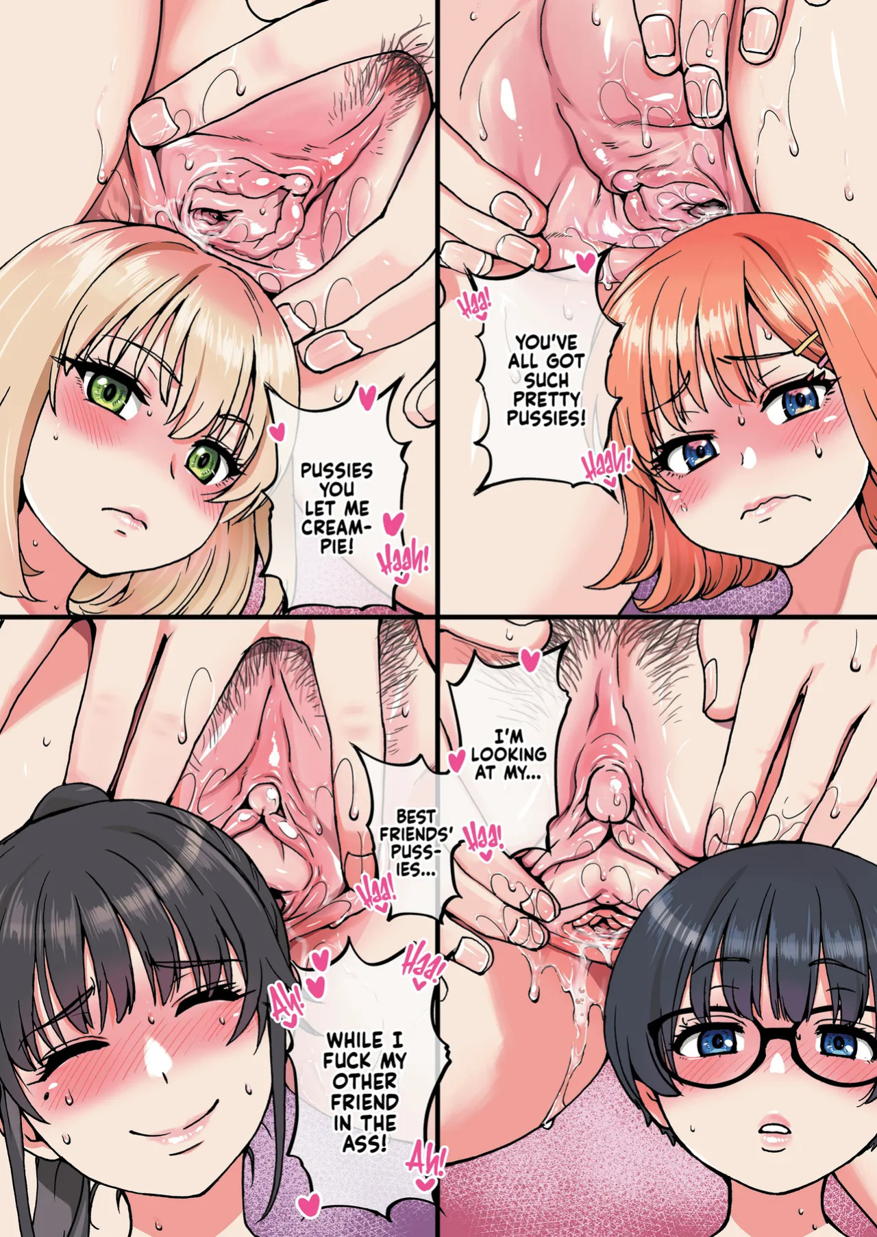 [Okina Keikaku (Shiwasu no Okina)] 100-Kai Furareta Zetsubou-teki ni Motenai Ore o Awarenda Kareshi Ari Onna Tomodachi ga Nandemo Eroi Koto Yarasete Kureta!! | Pity Party in My Pants [English] [J18] [Decensored] [Digital]