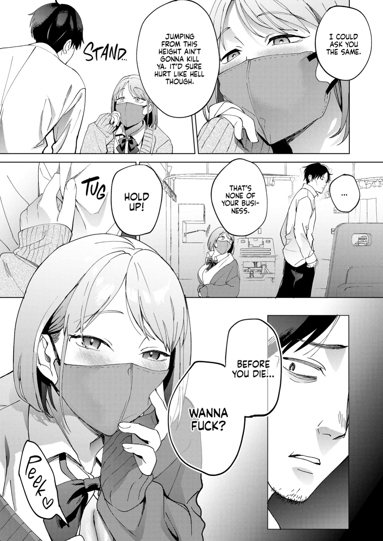[Manmaya (Same Manma)] Jinsei Shuuryou 5-byou Mae Nazo JK ni Kuwareru | Five Seconds Before I Died [English] [J18] [Decensored] [Digital]