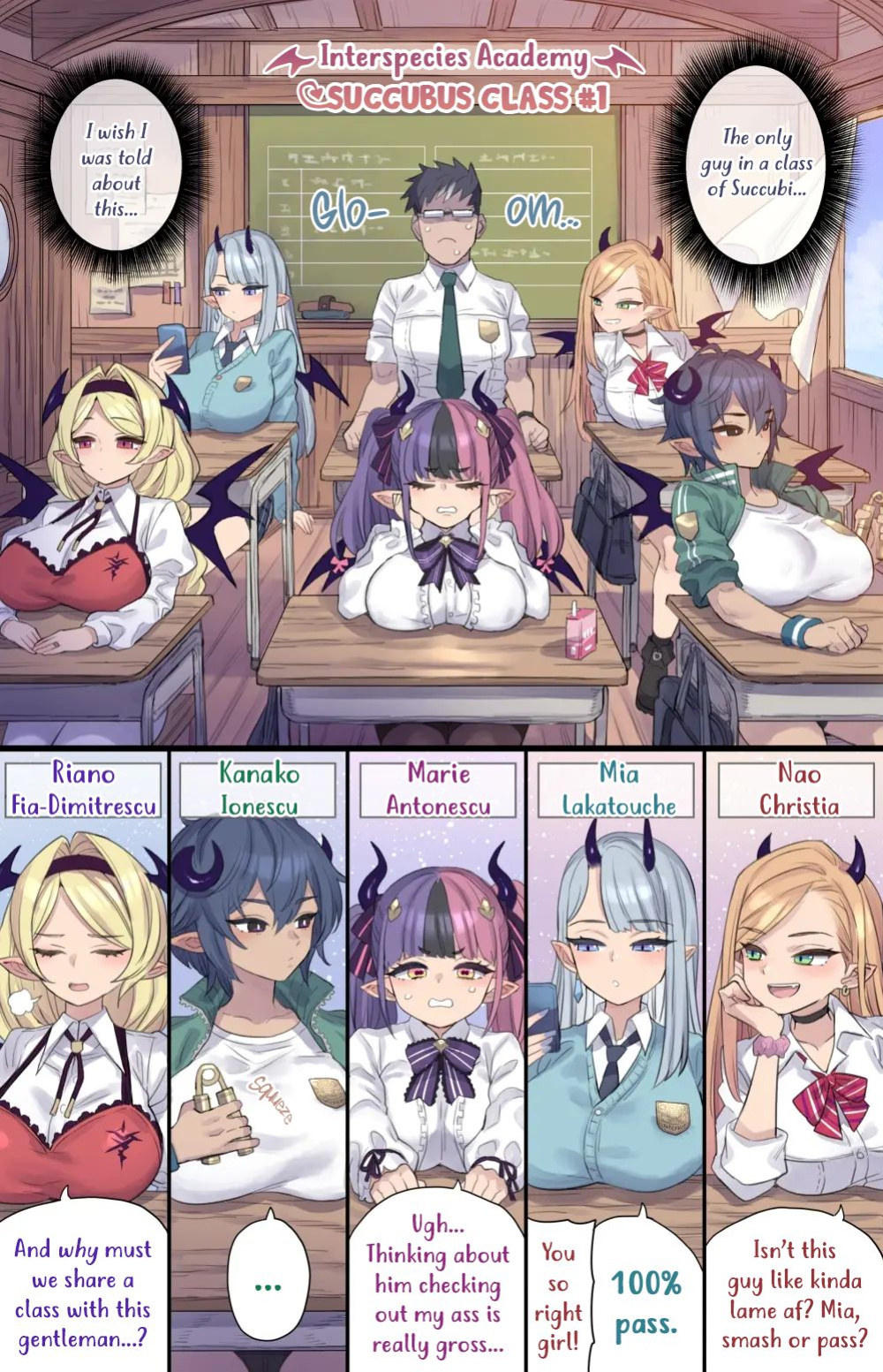 [Mimonel] Insterspecies Academy: Succubus Class 1-2 [English]