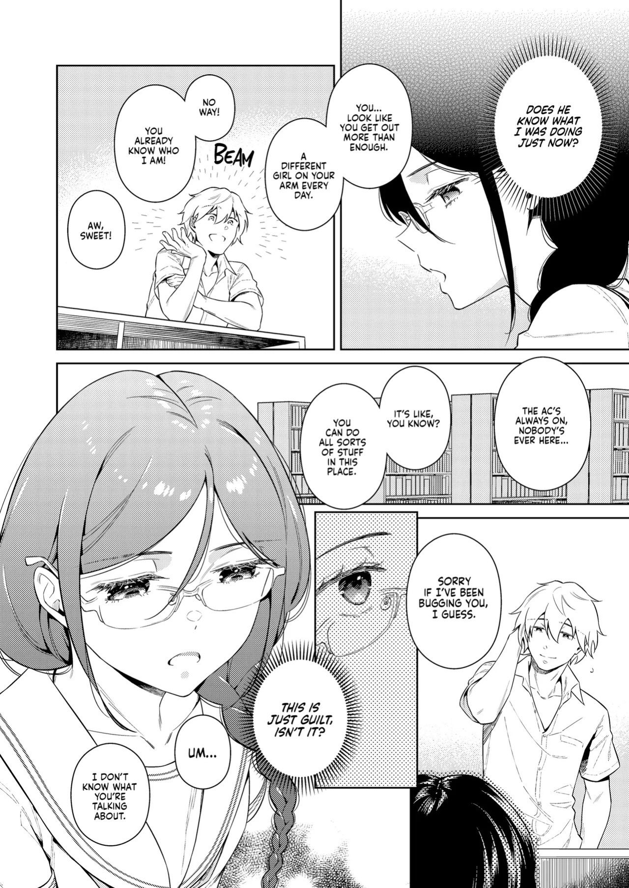 [2JIMUSUBI (Ohno Kanae)] Toshoshitsu no Kedamono-tachi | Library Beasts [English] [J18] [Decensored] [Digital]