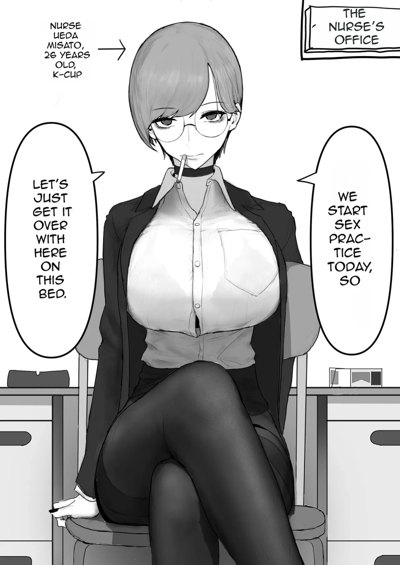 [Yanachi] Kyonyuu Geneki JK to Chigyuu Danshi ga Sex Jisshuu de Namahame Tanetsuke Koubishi Makuru H
