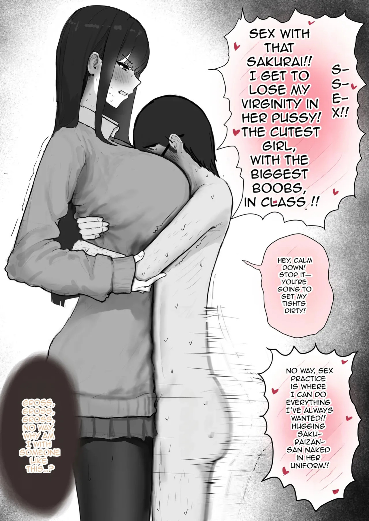 [Yanachi] Kyonyuu Geneki JK to Chigyuu Danshi ga Sex Jisshuu de Namahame Tanetsuke Koubishi Makuru H