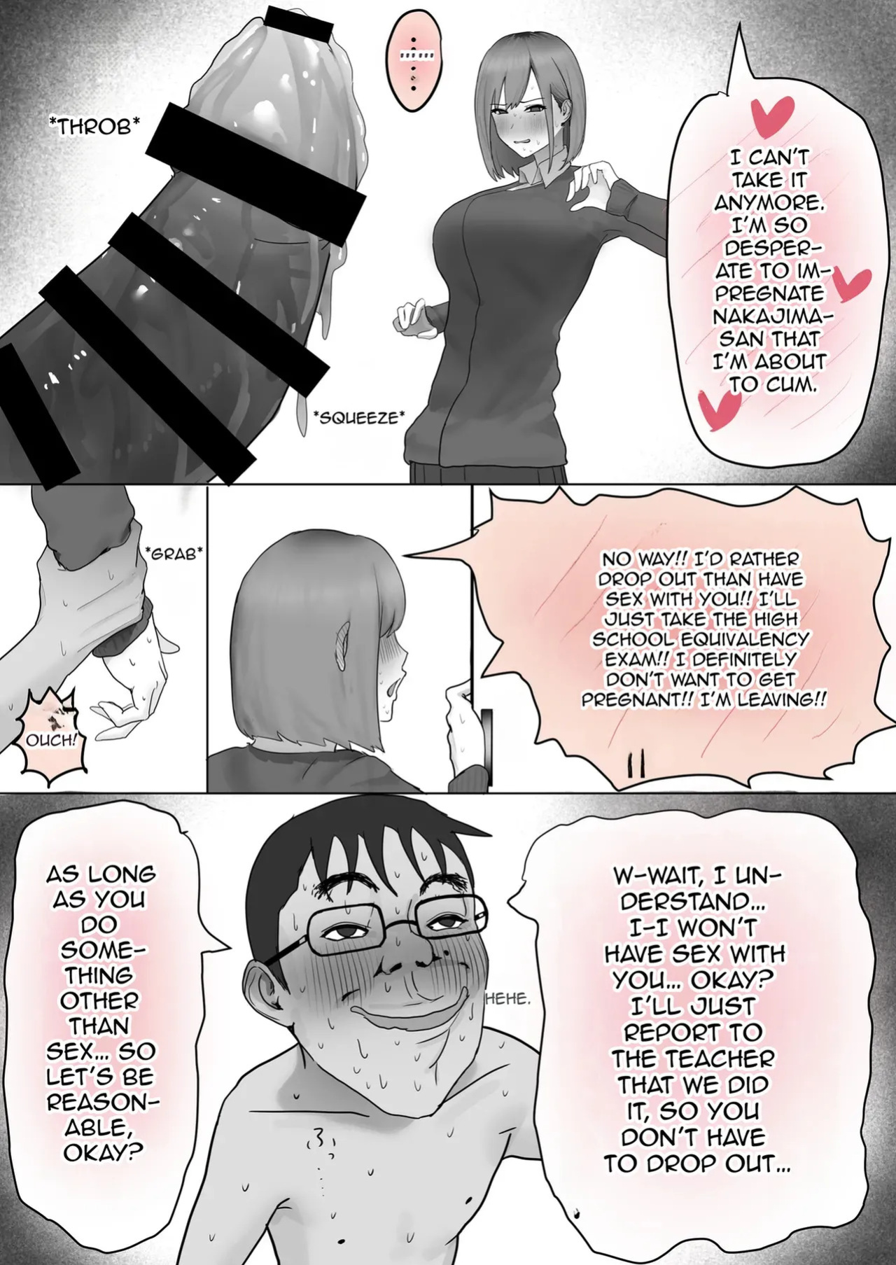 [Yanachi] Kyonyuu Geneki JK to Chigyuu Danshi ga Sex Jisshuu de Namahame Tanetsuke Koubishi Makuru H