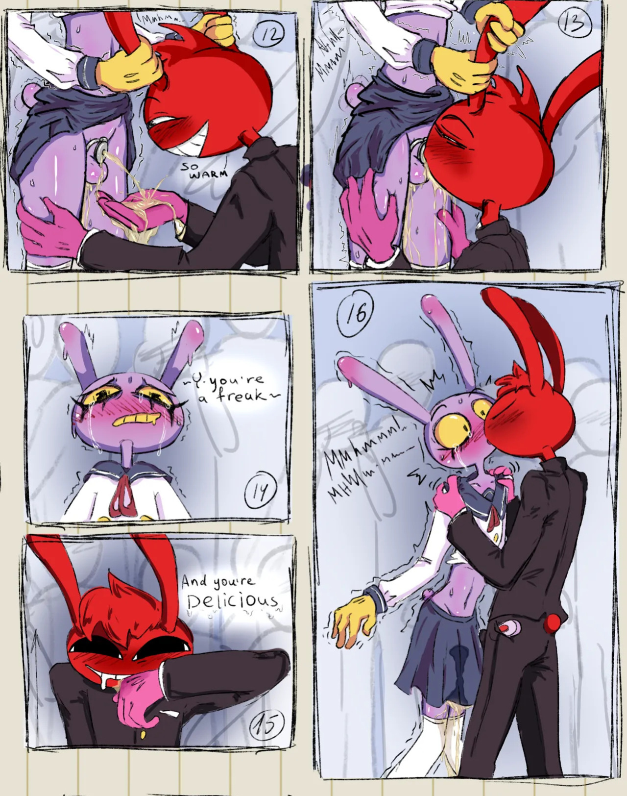 [HornyFudge] Jax X Thomas omorashi comic (The Amazing Digital Circus)