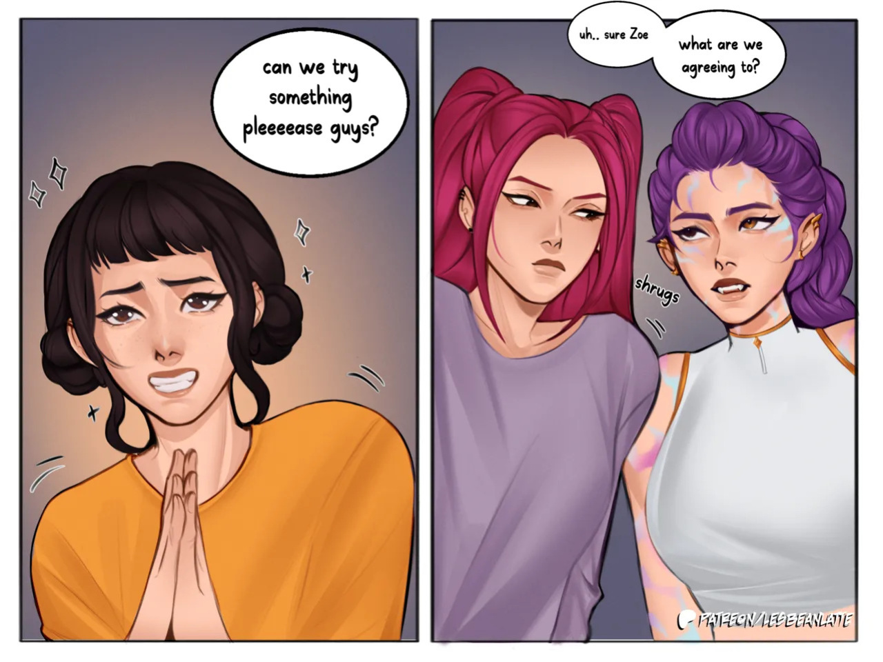 [Lesbeanlatte] Polytrix: Demon Heat go Boom (KPop Demon Hunters) [ongoing]